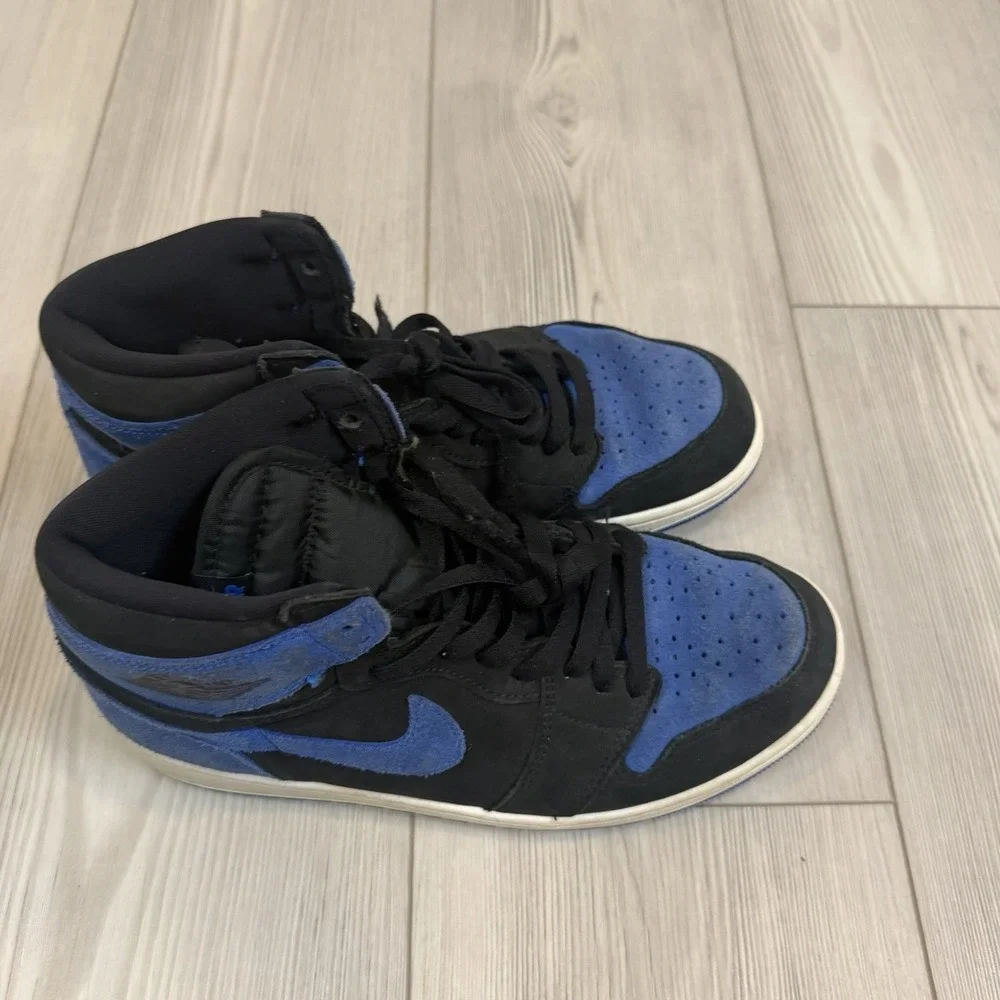 Nike Air Jordan‎ 1 High OG Men's Size 9 DZ5485-042 Black & Royal Blue
